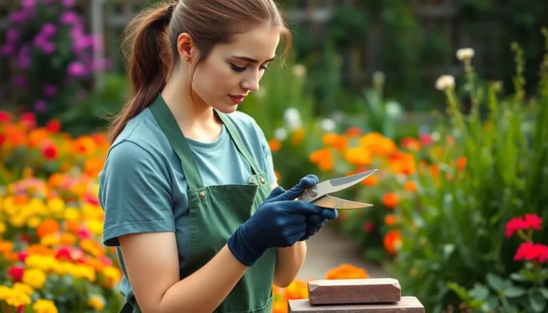 sharp gardening tools